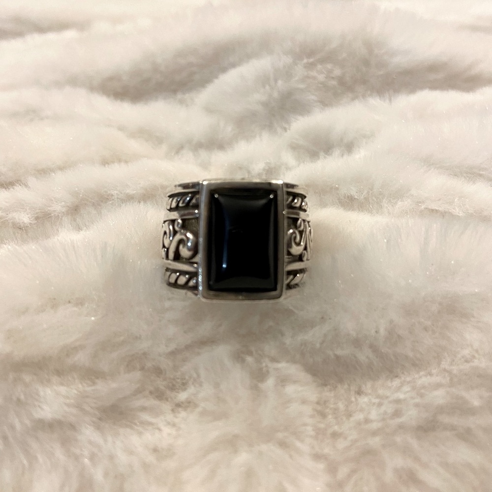 Silpada Sterling Silver Black Onyx Ring